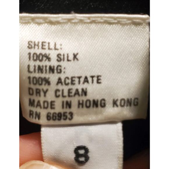 *Nipon Night* Silk Evening Jacket Bright Colors Beaded Clear Sequins Sz 8 Blazer - Picture 5 of 8